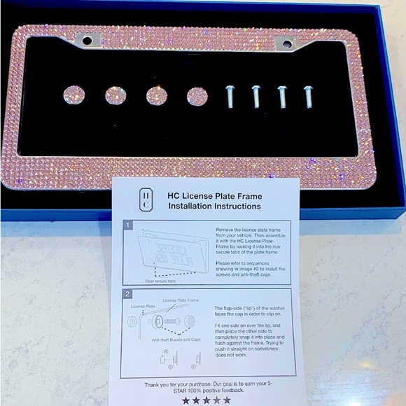 Pink Diamond License Plate Frame (New) - Picture 2 of 4